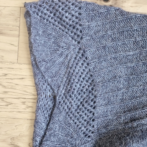 Sarah Spencer Asymmetrical Tie Front Bell Cuff Cardigan Size M - Picture 11 of 12